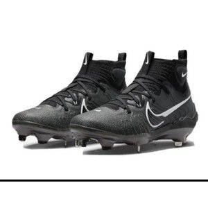 Nike Alpha Huarache NXT Black Metal Baseball Cleats Zoom Air DJ6517-010 size 9.5